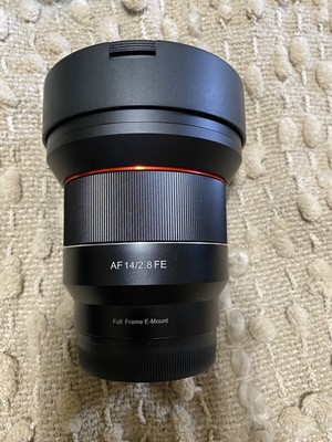 Rokinon Samyang 14mm f2.8 Sony AF FE Full Frame Wide Angle Autofocus Lens w Caps