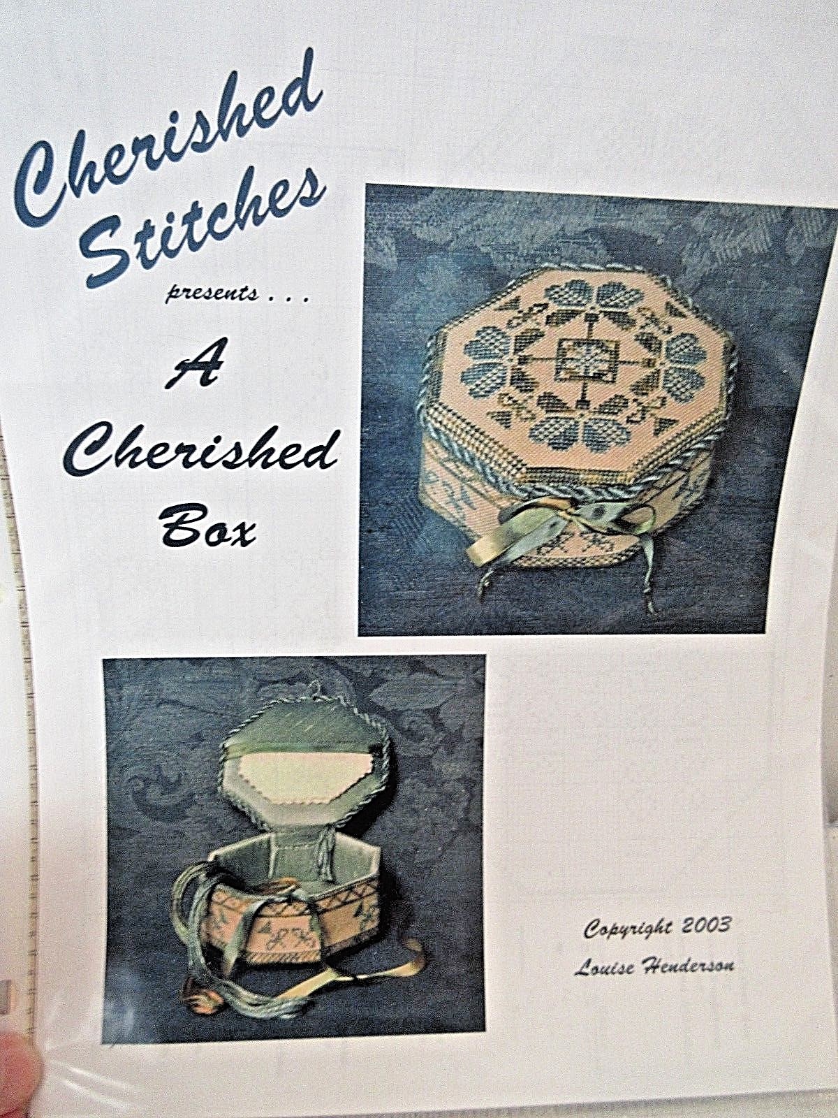 Cherished Stitches A CHERISHED BOX Counted Cross Stitch Chart