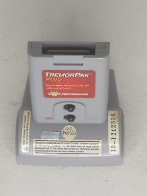 Tremor Pak Plus for Nintendo 64 by Performance with 256k memory card