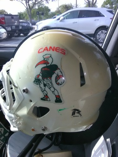 Estate find Riddell football helmet Miami hurricanes canes