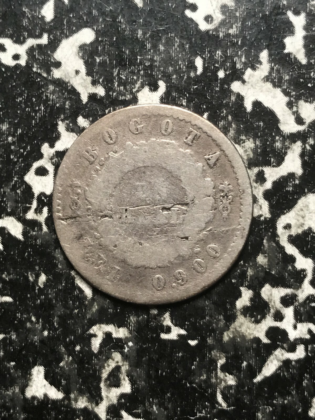 1852 Colombia Nueva Grenada 1 Real Lot#L2040 Silver!