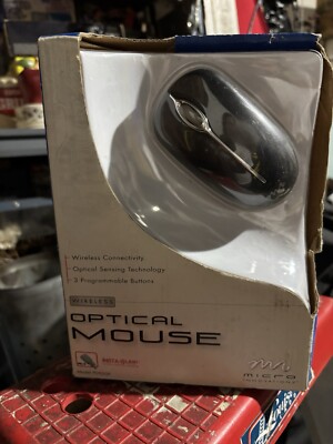 New Open Box MICRO Innovations Wireless Optical Mouse w/RF Receiver/Instruction