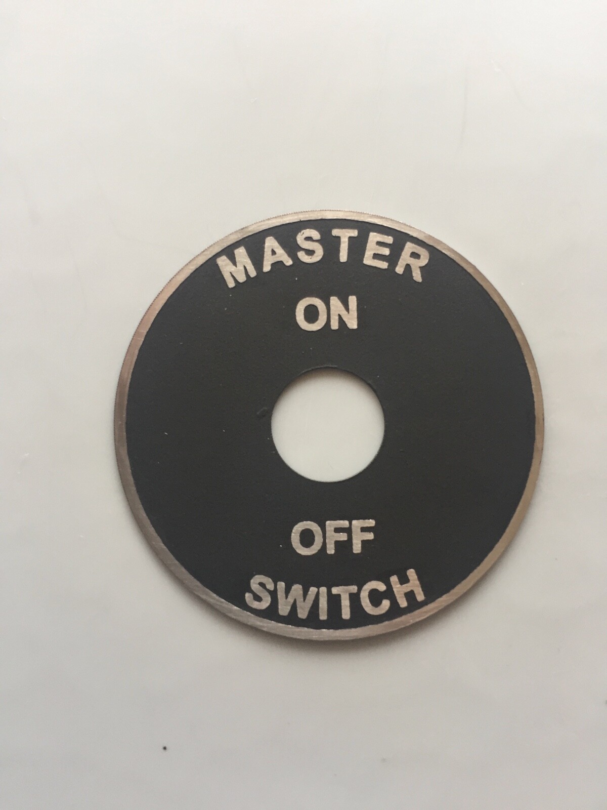 オンエア！ONAIR! switch Early Aircraft, Master Switch ON and OFF, Acid Etched, 1 7