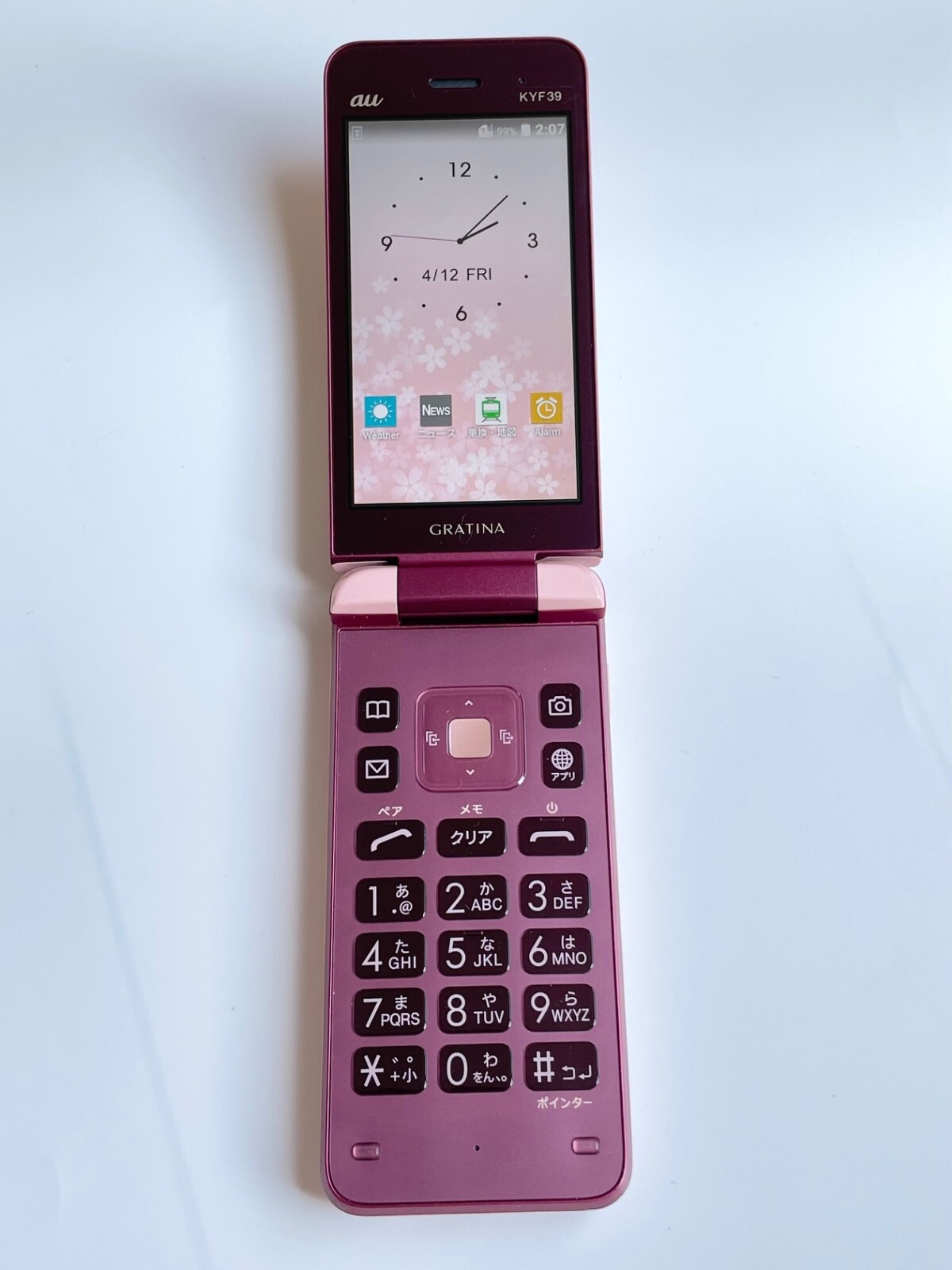 KYF39×50 KYOCERA GRATINA KYF39 Sakura Pink Android Flip Phone