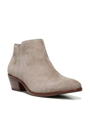 

SAM EDELMAN Женские серые удобные кожаные ботильоны с мелким миндалевидным носком на блочном каблуке, размер 10 м, Серый, 53301