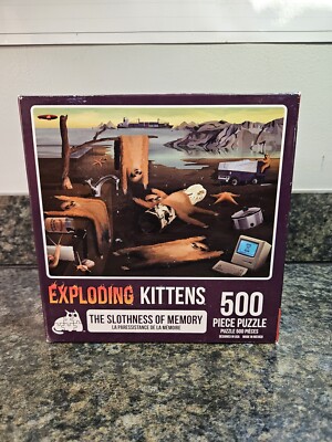 Exploding Kittens Jigsaw Puzzle ''The Slothness of Memory'' 500 Pieces SEALED