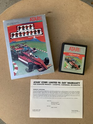 Atari 2600 Pole Position with Box Missing Manual - Used - Untested
