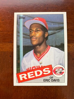 1985 Topps #627 Eric Davis Cincinnati Reds Rookie Pack Fresh RC Nice Centering