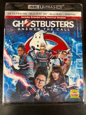 Ghostbusters Answer the Call 4K 3D Blu-ray Digital Brand NEW Sealed 3-Disc