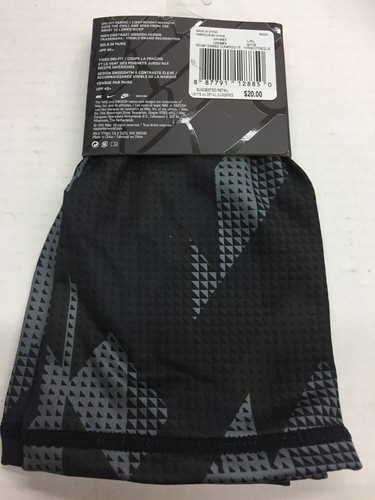 Nike Lightweight DRI-FIT Arm Sleeves Running Black Gray Blue Adult L/XL New
