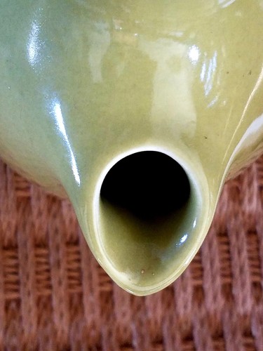 Vintage Russel Wright Carafe Avocado Yellow Iroquois Casual Mid Century Modern