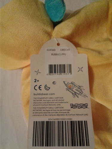 Build A Bear The Powerpuff Girls Cartoon Network BUBBLES With Dress NWT