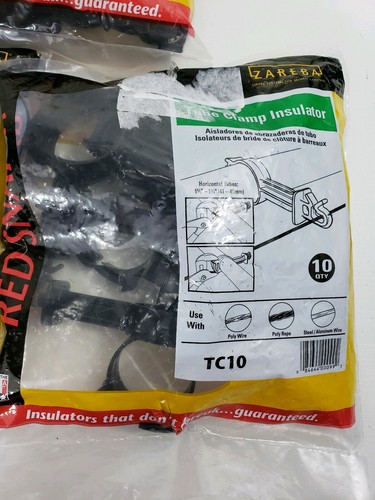 30 Red Snap'r TC10 Tube Clamp Insulators 1-5/8