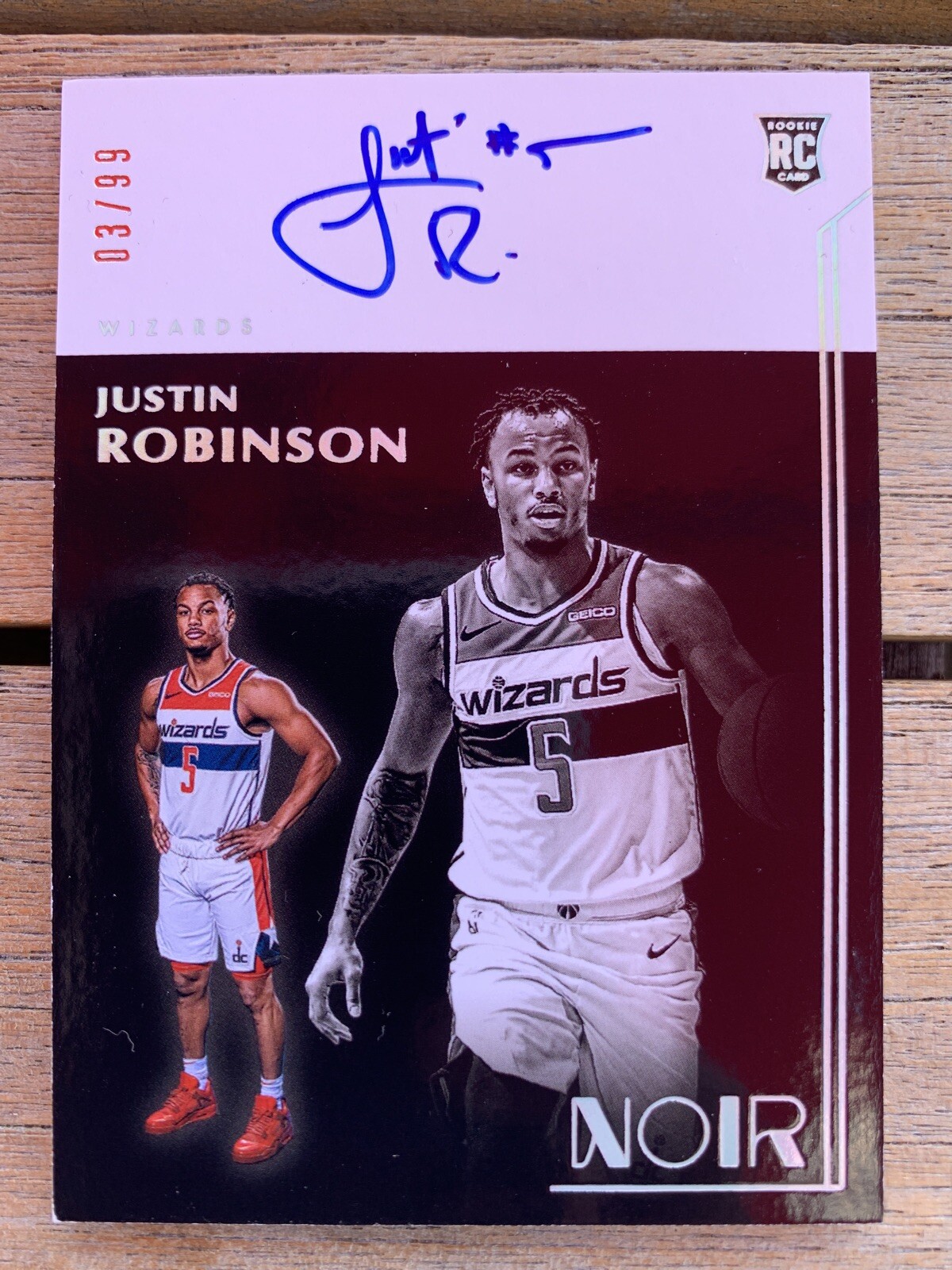 justin robinson wizards jersey