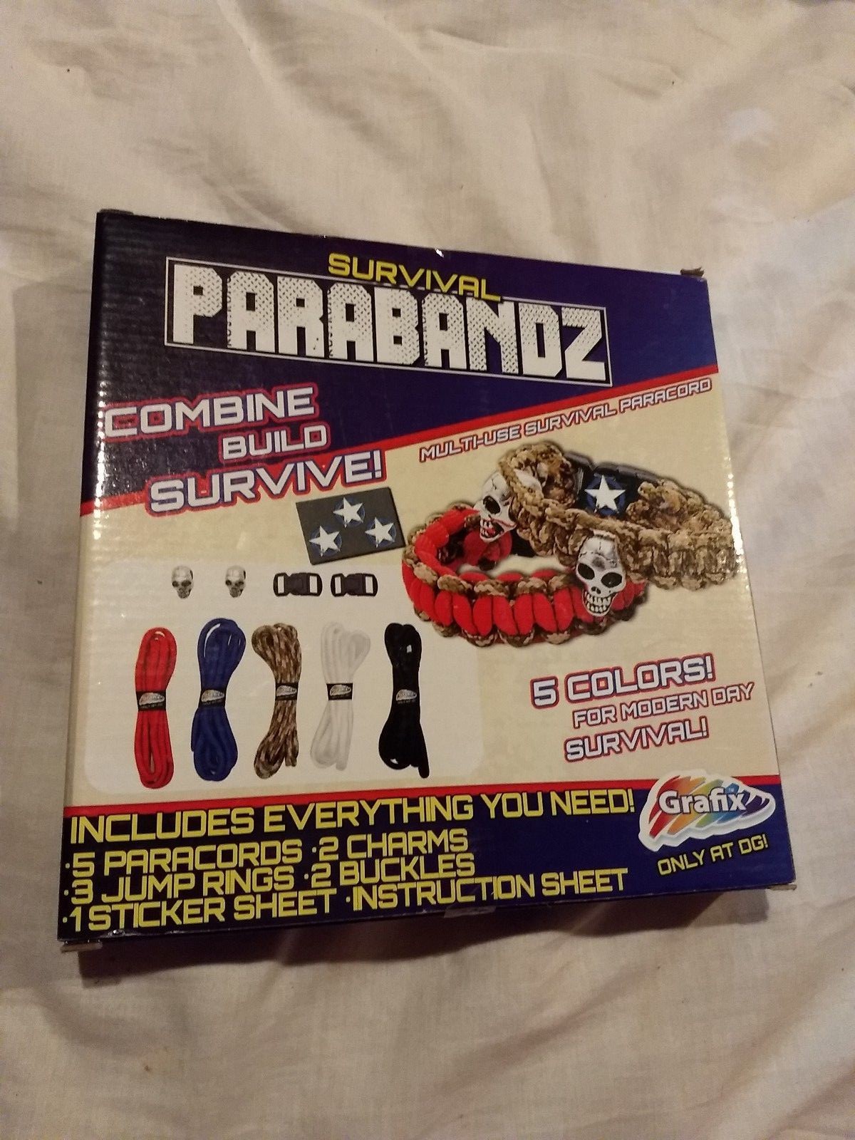 Grafix Survival Parabandz Bracelet Making Kit Knot & Wear Combine Survive New
