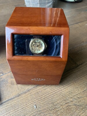 Rotary mecanique skeleton watch deals
