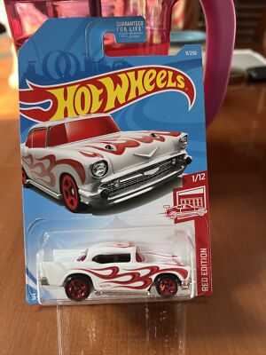 2019 Hot Wheels Red Edition 1/12  57 Chevy #9