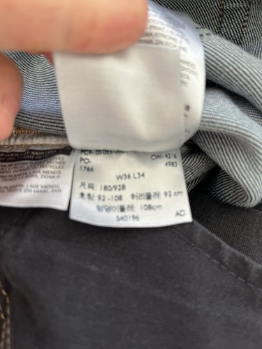 LEVI'S MADE & CRAFTED Men's Dark Wash SHUTTLE STANDARD Jeans Sz 36x32