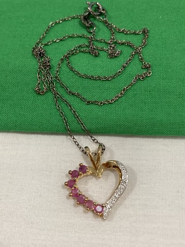 ROSS SIMONS CHINA 925 Sterling Silver Gold Vermeil Heart