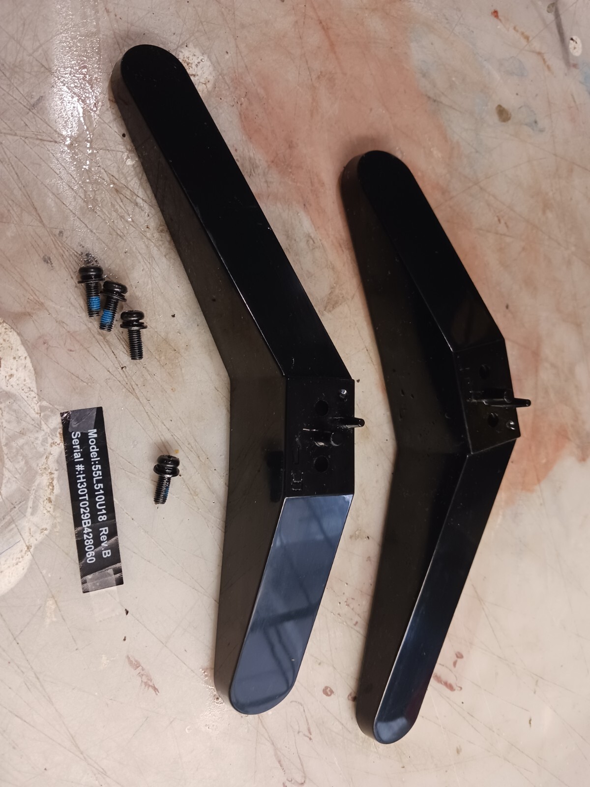 Pedestal Base Legs With Screws