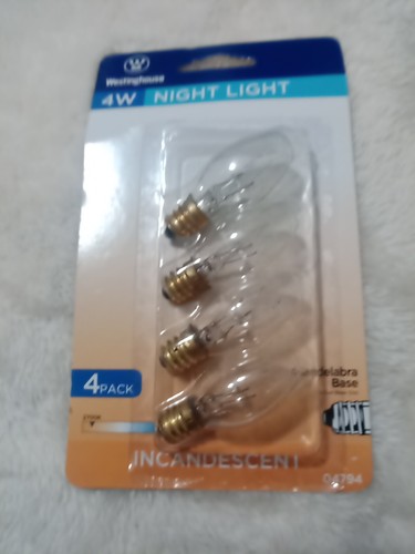 Westinghouse Night Light Bulb 4 W C7 Candelabra 2-1/8 In. Cl
