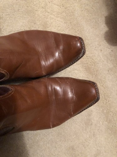 Awesome Leather Acme Vintage Inlay Peewee Cowboy Boots. 1940’s