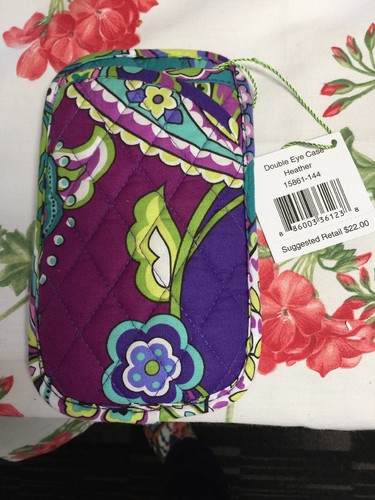 Vera Bradley double eyeglass case new with tags Heather actual item