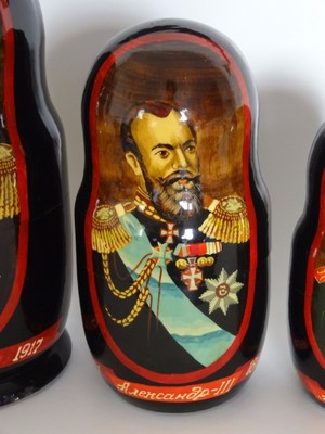 czar nicholas matryoshka 10 pc