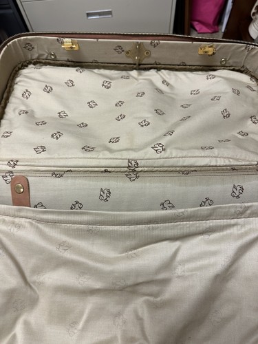 Vintage Pegasus Soft Sided Suitcase Men's 2 Suiter Cordura Nylon and Leather