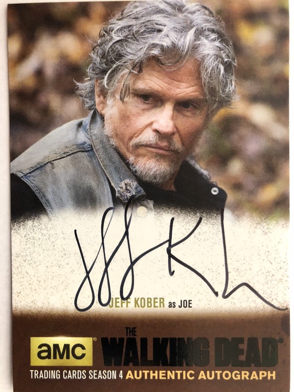 Walking Dead Season 4 PART 2 - BLACK Jeff Kober - Joe AUTOGRAPH JK1
