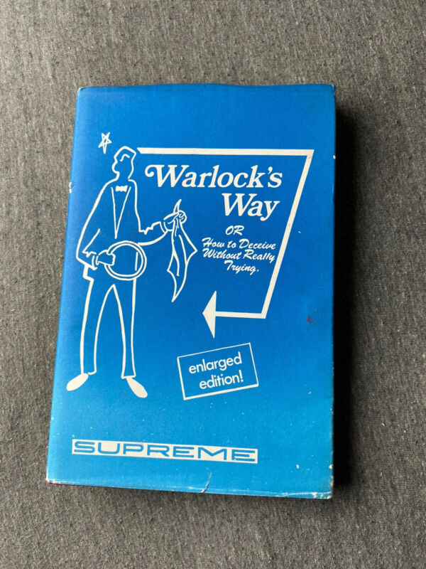 🔥￼ ￼ Warlocks Way By Peter Warlock Close Up And Stand Up Magic Book RARE OOP🔥