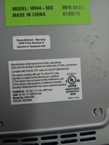 Direct TV Genie HR44-500-R Satellite Receiver w/ Remote & all cords