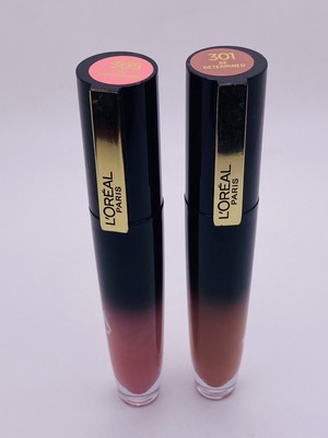L'Oreal Brilliant Signature Shiny Lip Stain 305 Be Captivating/301 Be Determined