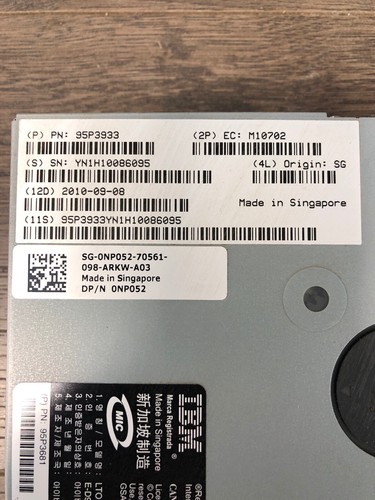 Dell IBM Ultrium 3-H LTO-3 LTO3 LVD Tape Drive 0NP052 95P3933 0JW030 95P3680