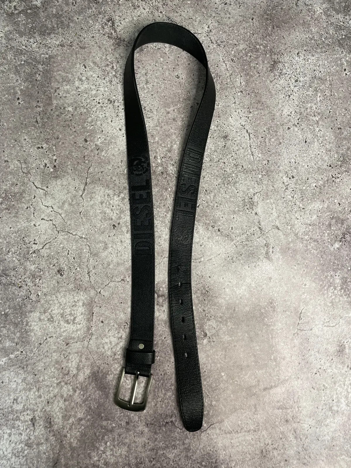 Diesel Vintage Black Leather Belt | eBay