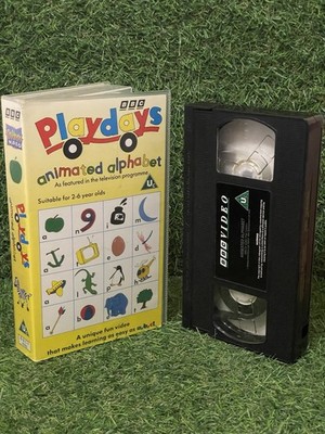 Playdays Animated Alphabet VHS Video BBC Childrens 80s 90s Vintage Nostalgic