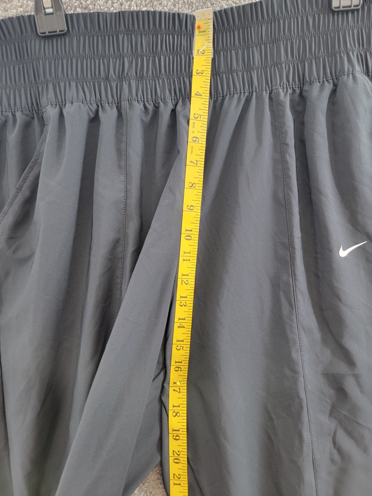 Nike Plus Size Dri-FIT One Ultra High-Waist Pants Women's 1X Black Elastic Waist - Picture 8 of 18