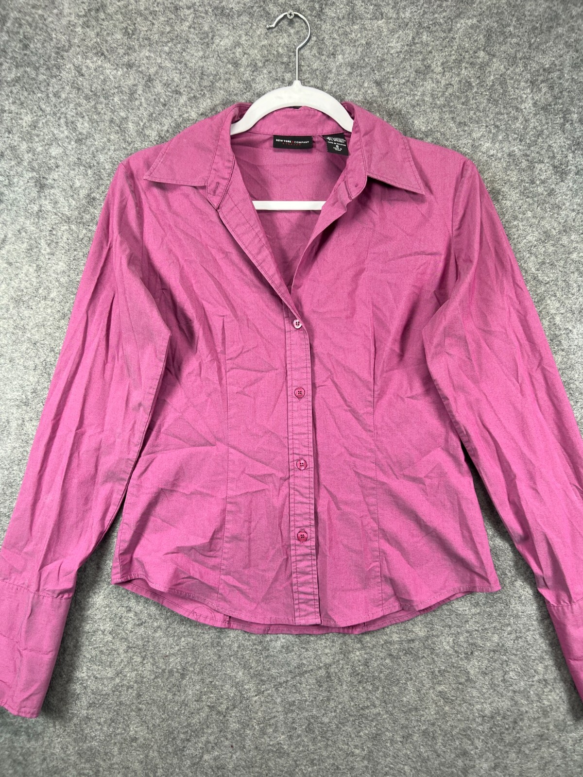 new york and company pink blouse