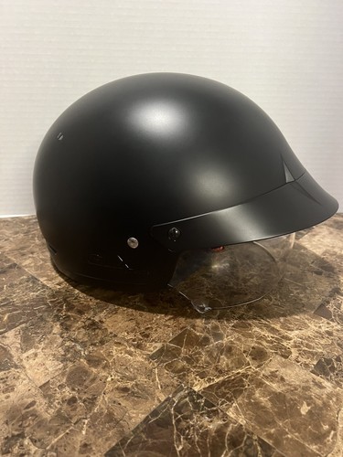 GLX Sniper M14 Cruiser Scooter Motorcycle Half Helmet Med 59-60 cm, 7 3/8- 7 1/2