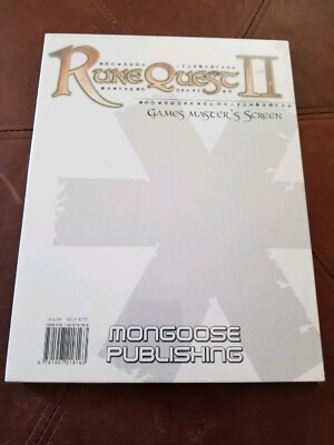 Runequest II Games Masters Screen mongoose publishing NEW