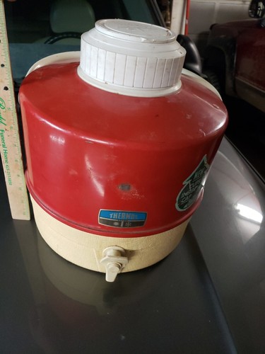 Picnic Jug Red One Gallon Water Cooler - Thermos Camping Usa