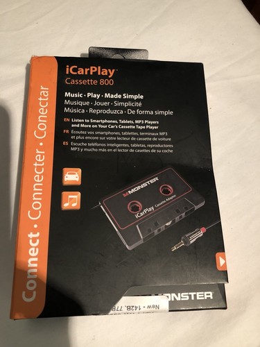 Monster iCarPlay 800 Cassette Tape Adapter for Car for iPod, iPhone, Android