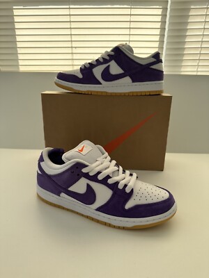 NIKE SB DUNK LOW PRO COURT PURPLE (SIZE 9) ISO ORANGE LABEL (DV5464-500)