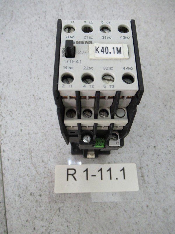 Siemens 3tf4122-0b Protection 5,5a 7,5kw Bobine 24vdc 2x Ouvreur 2x Ouverture