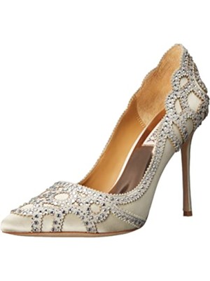 

Женские туфли без шнуровки BADGLEY MISCHKA Beige Rouge с острым носком на шпильках 8,5 м, Бежевый, MP3215