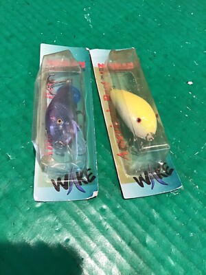 Lot Of 2 Norman Lures Prism Gelcote Wake Baits, 2.5  Long, 3/8oz, Dives 1.5 