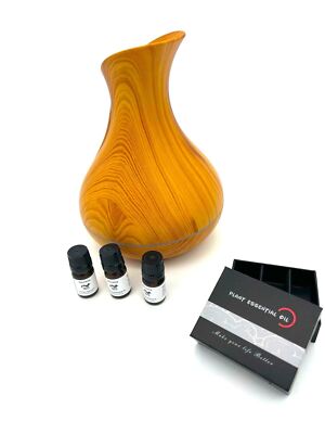 Romexa Smart WiFi Oil Aromatherapy Diffuser Light Brown (3 Oils - Scents Vary)