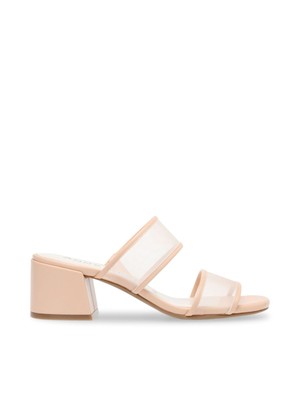 

ANNE KLEIN Женские бежевые сандалии Bella Open Slip On с двойной полосой и сеткой, Бежевый, BELL03F9