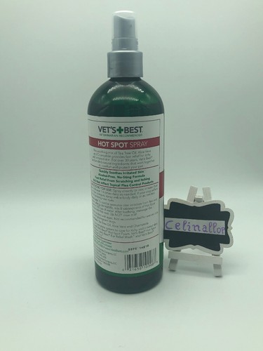 VET'S BEST HOT SPOT Spray for Dogs Natural Formula Pet Health 16 oz FREE SHIPP