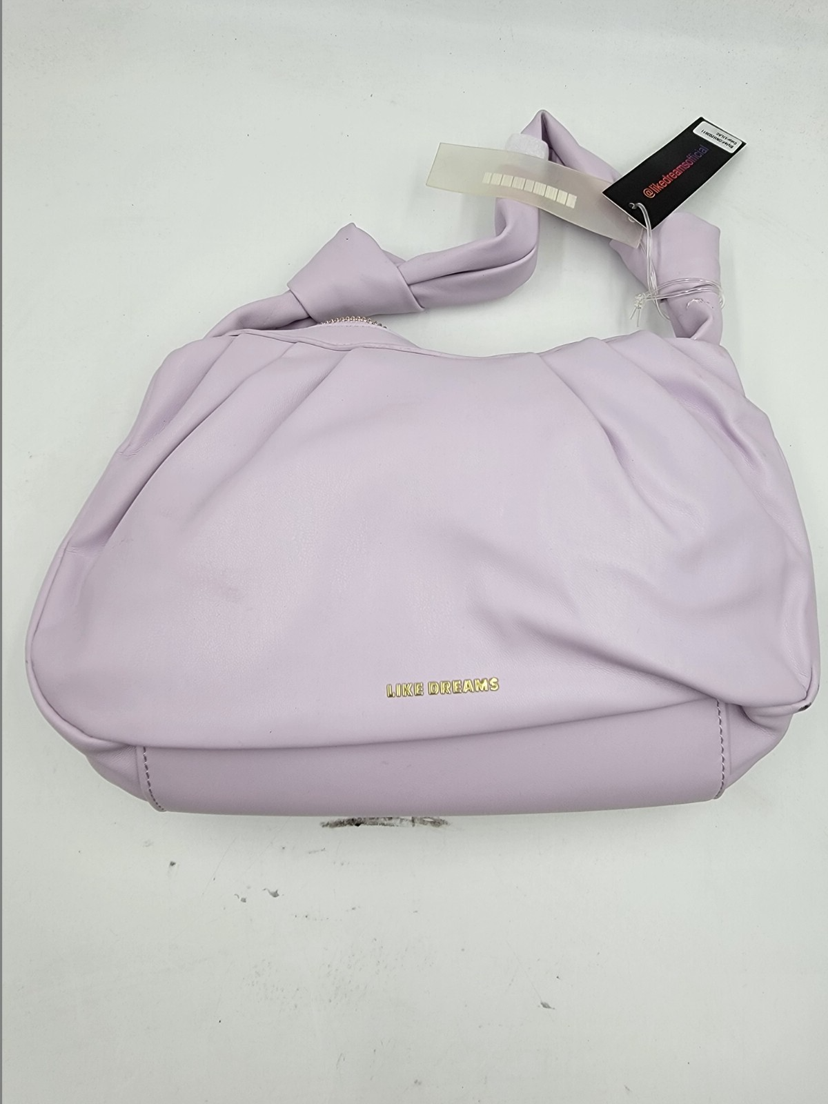 Like Dreams Top Handle Bag Women's Lilac Solid Inner Pockets Zip Closure - Picture 1 of 13